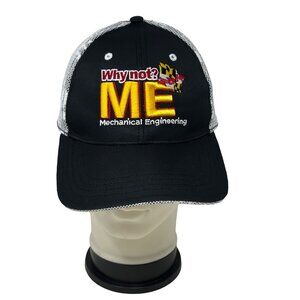 Why Not? ME Mechanical Engineering Black Camo Baseball Hat Cap Dimension Embroid
